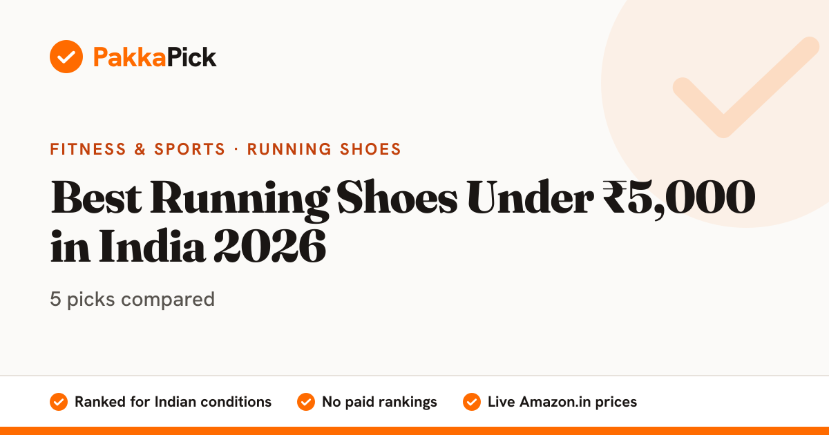 Best Running Shoes Under ₹5000 in India 2026