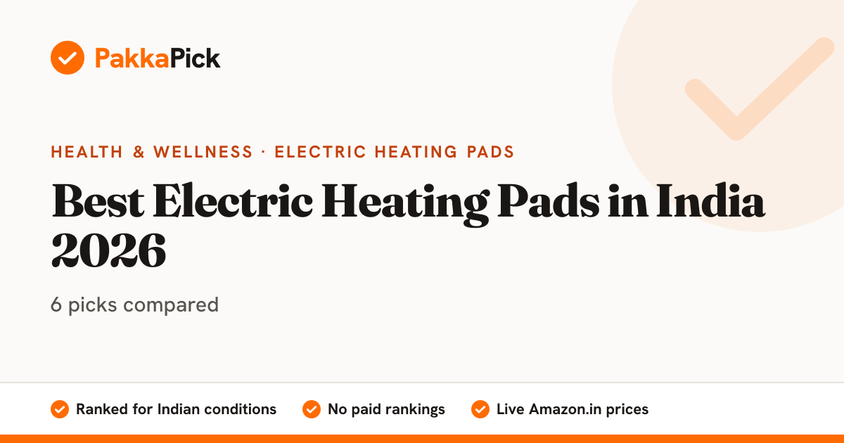 Best Electric Heating Pads in India 2026