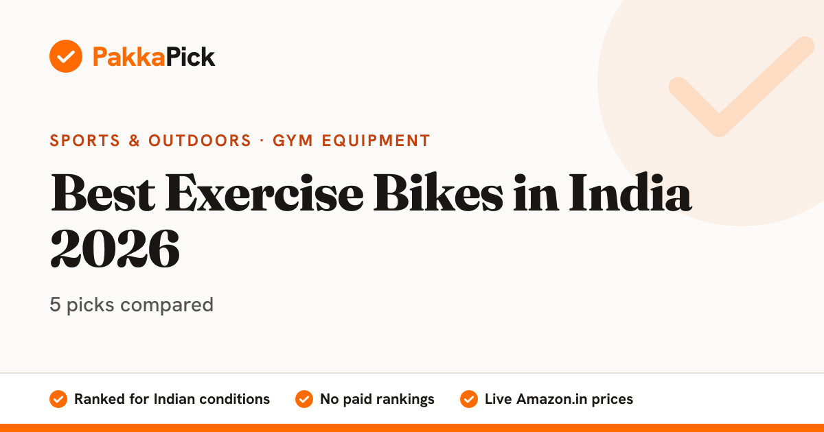 Best Exercise Bikes in India 2026