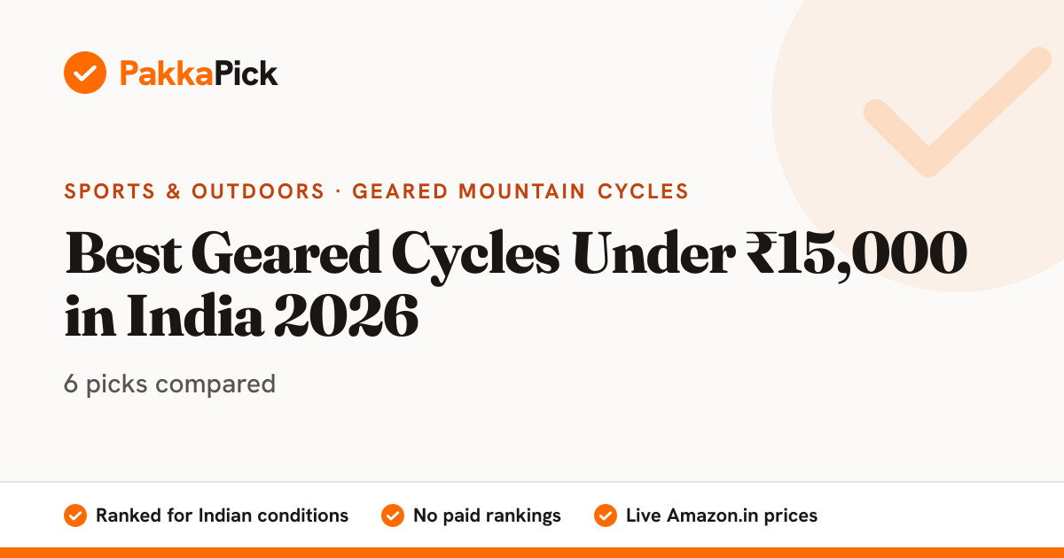Best Geared Cycles Under ₹15,000 in India 2026